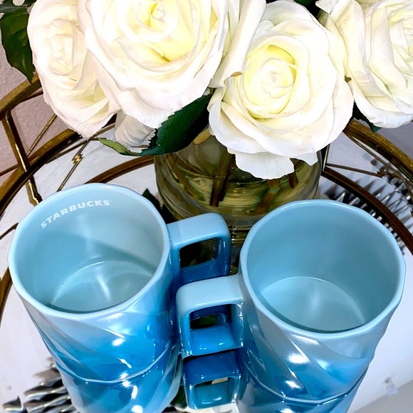 Starbucks Spring 2021 Blue OmbrΓ© Ceramic Mug π - Picture 6 of 7